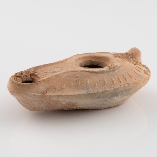 Terracotta oil lamp roman - terracotta,