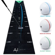 AI Golf 14ft Putting Mat Technical Practice Home Putt Training Aid Indoor Mat