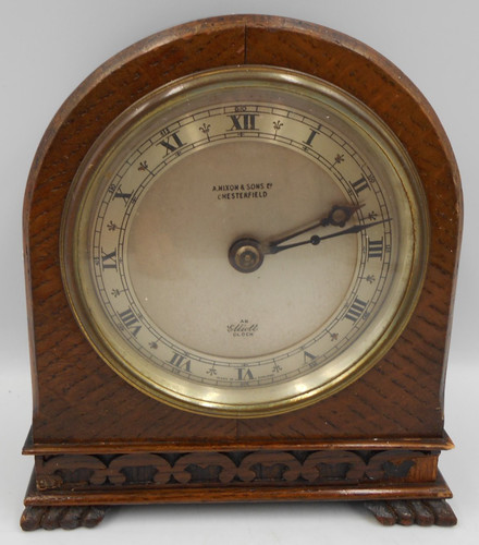 Vintage elliot mantel clock - mantel,