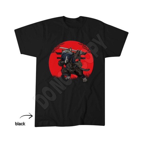 Cat samurai japan flag - cat, kendo
