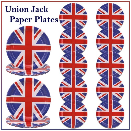 Union jack paper plates - union,