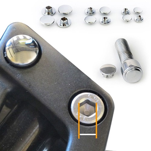 Chrome bolt screw - chrome, head