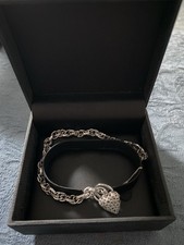 9ct White Gold Padlock Charm