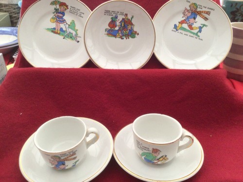 Vintage childs cup - vintage, saucer