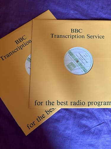 Vintage bbc transcription - bbc,