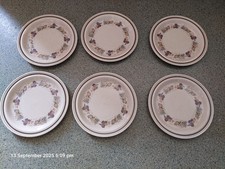 6 x Royal Doulton Harvest Garland - 9 inch Small Dinner Plates - Lambethware