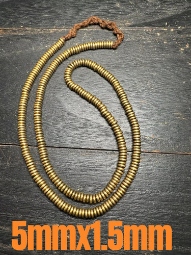 Handmade nepal brass spacer - nepal,