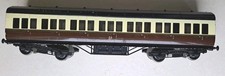 O gauge 7mm EXLEY GWR Suburban Coach in Brown Cream Livery