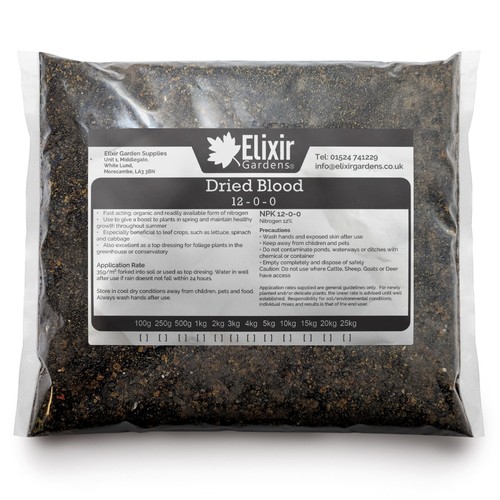 3kg bag dried blood organic - 3kg,
