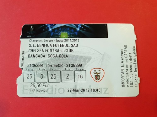 Used ticket uefa 2011 - cl, 2011/12