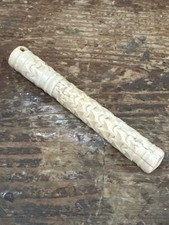 Antique Bone Needle Case With Screw Joint Sewing Collectible Vintage 3 1/2”