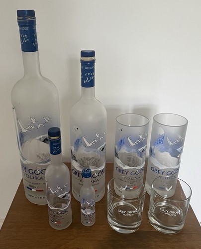 Grey goose empty vodka - goose,