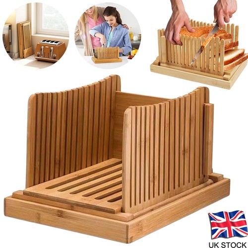 Bamboo bread slicer guide - slicer,
