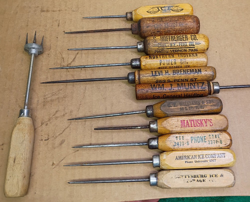 12pc vintage wood handle - 12pc,