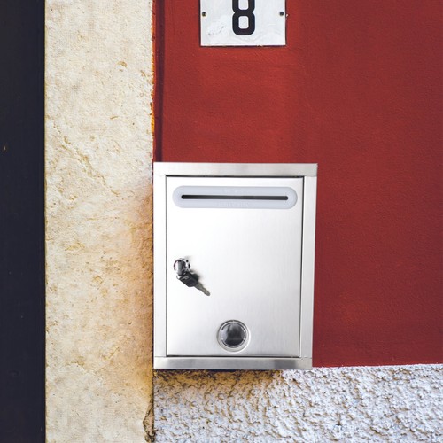 Stainless steel mailbox - steel,