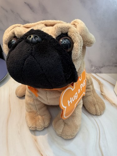 Hug pug soft plush toy - a,