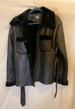 Topshop shearling style black