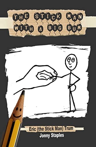 Stick man with - big, :