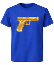 Gold Pistol Graphic T-Shirt