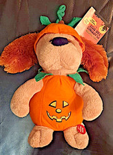 Halloween Plush Pumpkin Dog