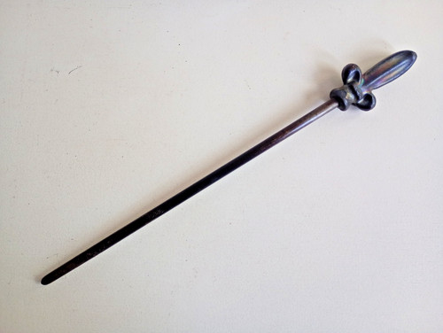 Vintage iron fire poker - iron,