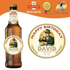 PERSONALISED ITALIAN LAGER BEER BOTTLE LABEL BIRTHDAY ANY OCCASION GIFT