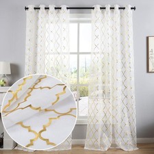 Kotile Gold and White Sheer