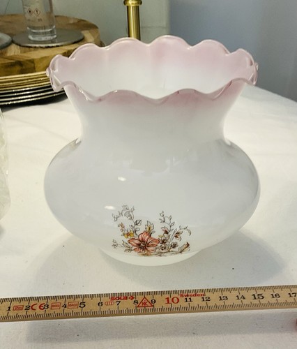 Vintage glass tulip shade - tulip,