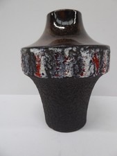 Vintage West German Fat Lava Vase Carstens Tonnieshof Heinz Siery