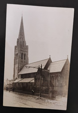 St Marys Church Nelson Real Photo Postcard