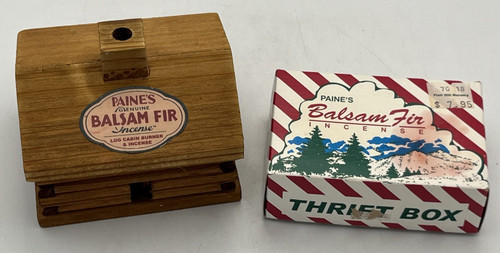 Small log cabin incense burner - cabin,