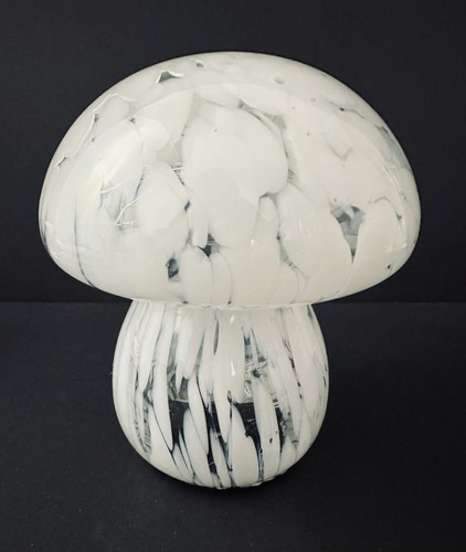 Glass mushroom lamp white - mushroom,