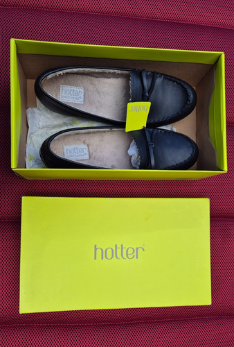 Hotter navy leather shoes - , bess