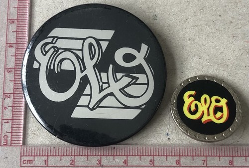 Vintage elo pin badges - vintage,