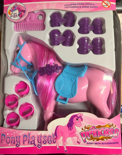 Kids princess pony - pony, playset
