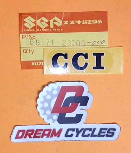 Nos genuine suzuki cci emblem - genuine,