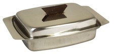 Butter Dish Kitchen Breakfast Stainless Steel/Plastic Tray Holder Container Lid
