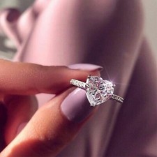 Heart Shaped Diamond Solitaire