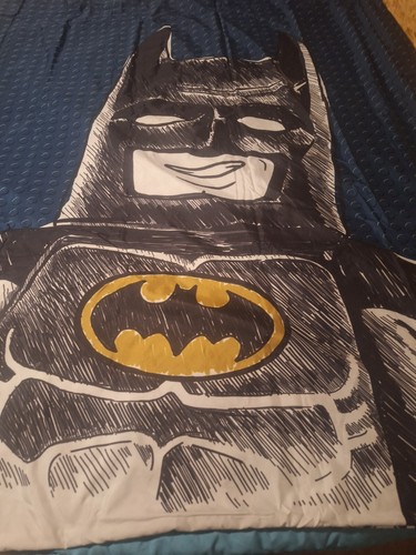 Lego sketchy batman fabric - lego,