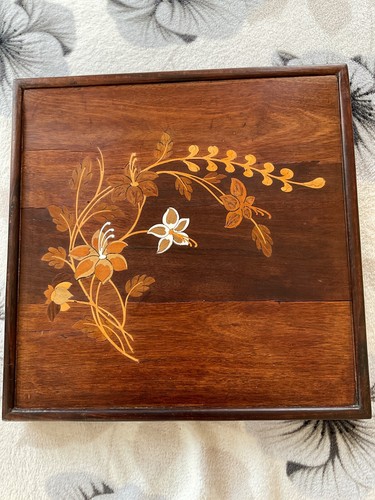 Inlay marquetry panel antique - inlay,