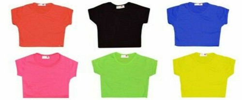 Girls plain crop top - plain,