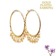 Gold plated earrings - 22,