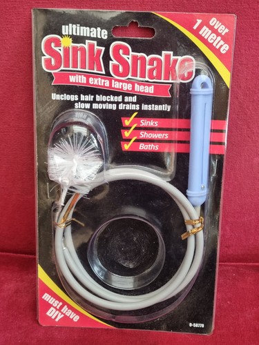 Sink snake drain cleaner - sink,