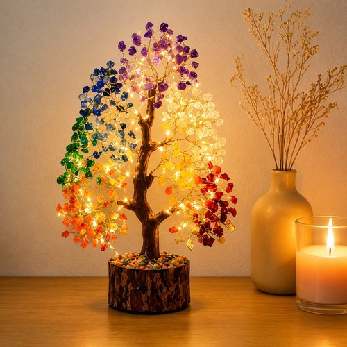 Chakra crystal tree led - tree,
