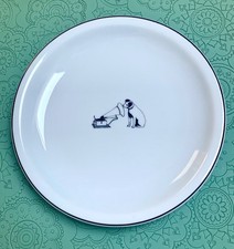 Nipper HMV Dog Logo Porcelain Plate 19cm Porcellana Cislago Italy Vintage 1994