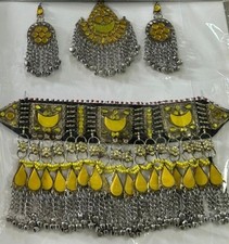 Yellow afghan full jewellery - yellow,