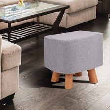 Luxury Padded Wooden Footstool