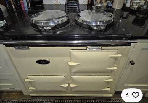 Cream gas fired aga range - fired, range-now