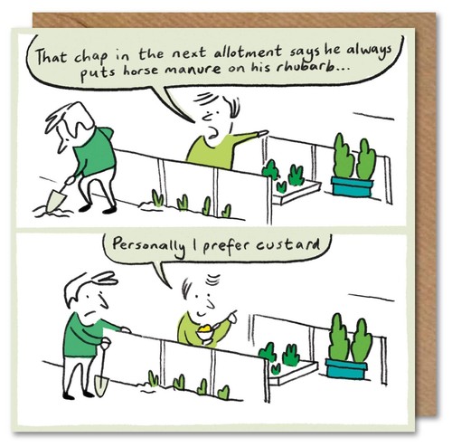 Funny birthday card allotment - birthday,