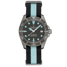 New Certina DS Action Diver 38mm Grey Dial Men's Watch C0328074808100